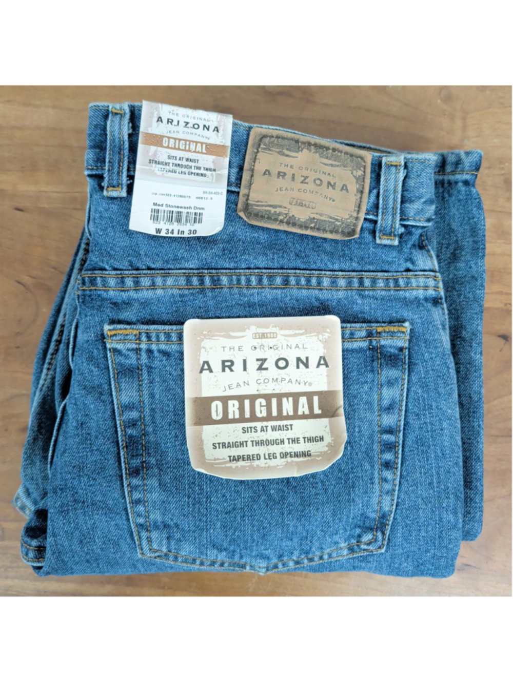 Men's 2000's Deadstock Arizona Relaxed Tapered Jeans 34X30